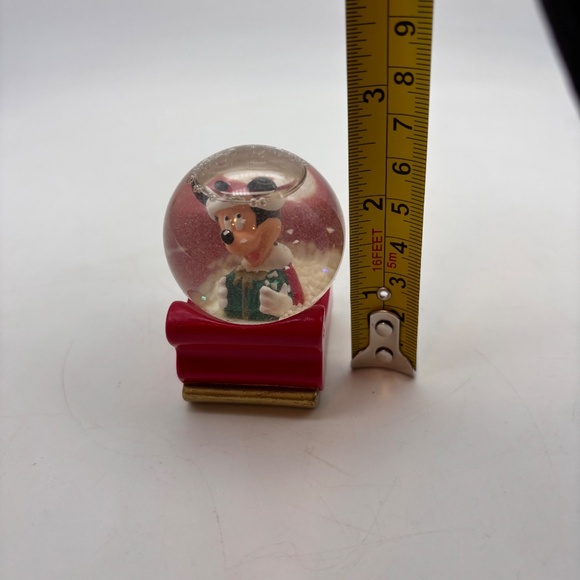 Disney Parks Mickey Mouse Christmas 2003 Sleigh Ride Holiday Mini Snow Globe - Picture 10 of 11